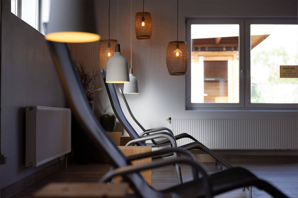 Sauna & Wellness Ruhebereich im Fit 'n Fun Gau-Algesheim bei Ingelheim
